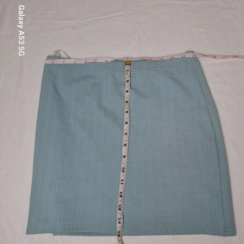 Fashion Nova Light Blue A-Line Skirt